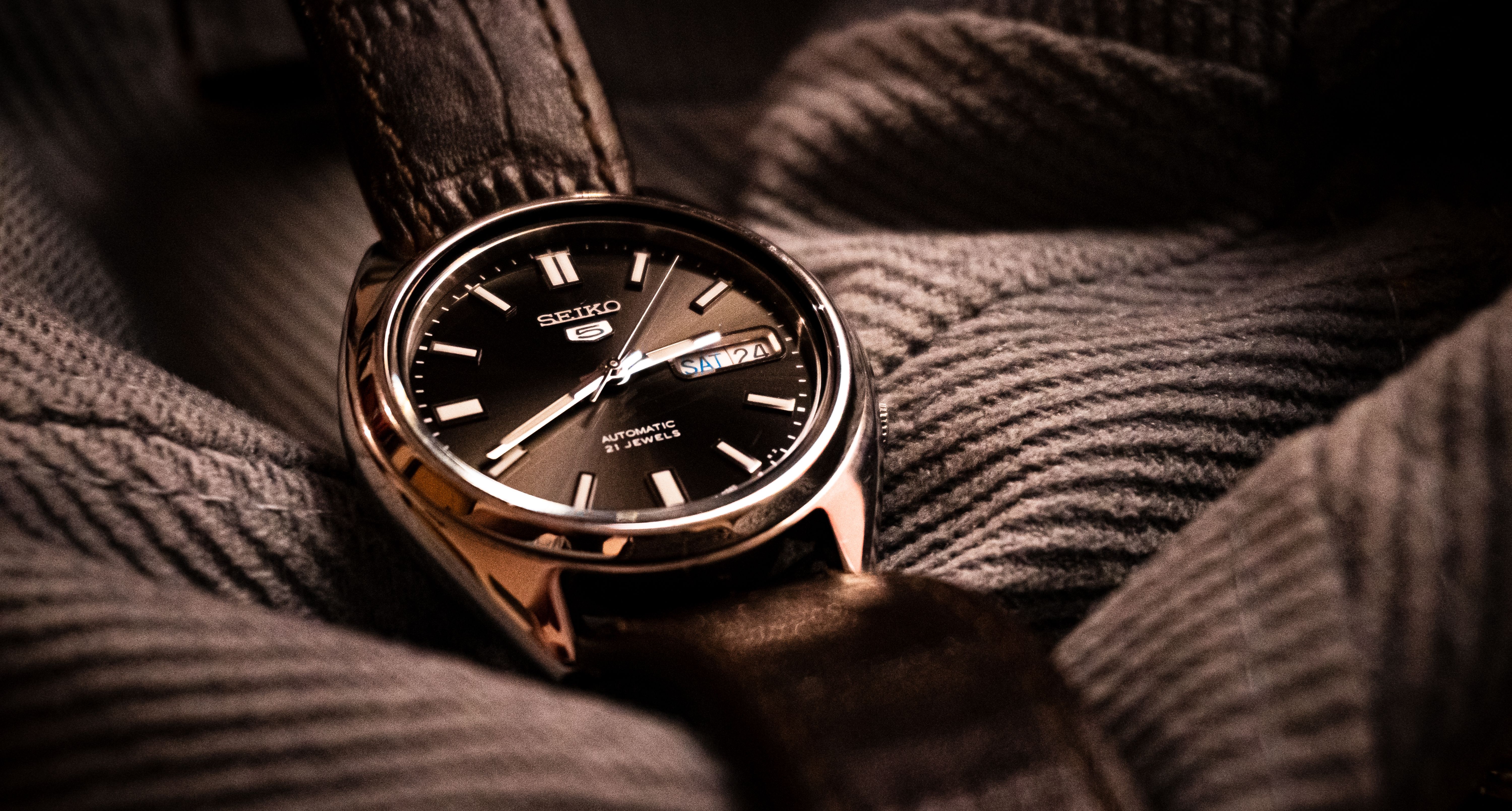 Leather Strap Watch